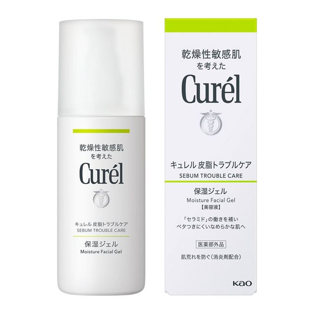 キュレル 皮脂トラブルケア 保湿ジェル120mL|化粧水後の3〜4押し・朝夜の順序